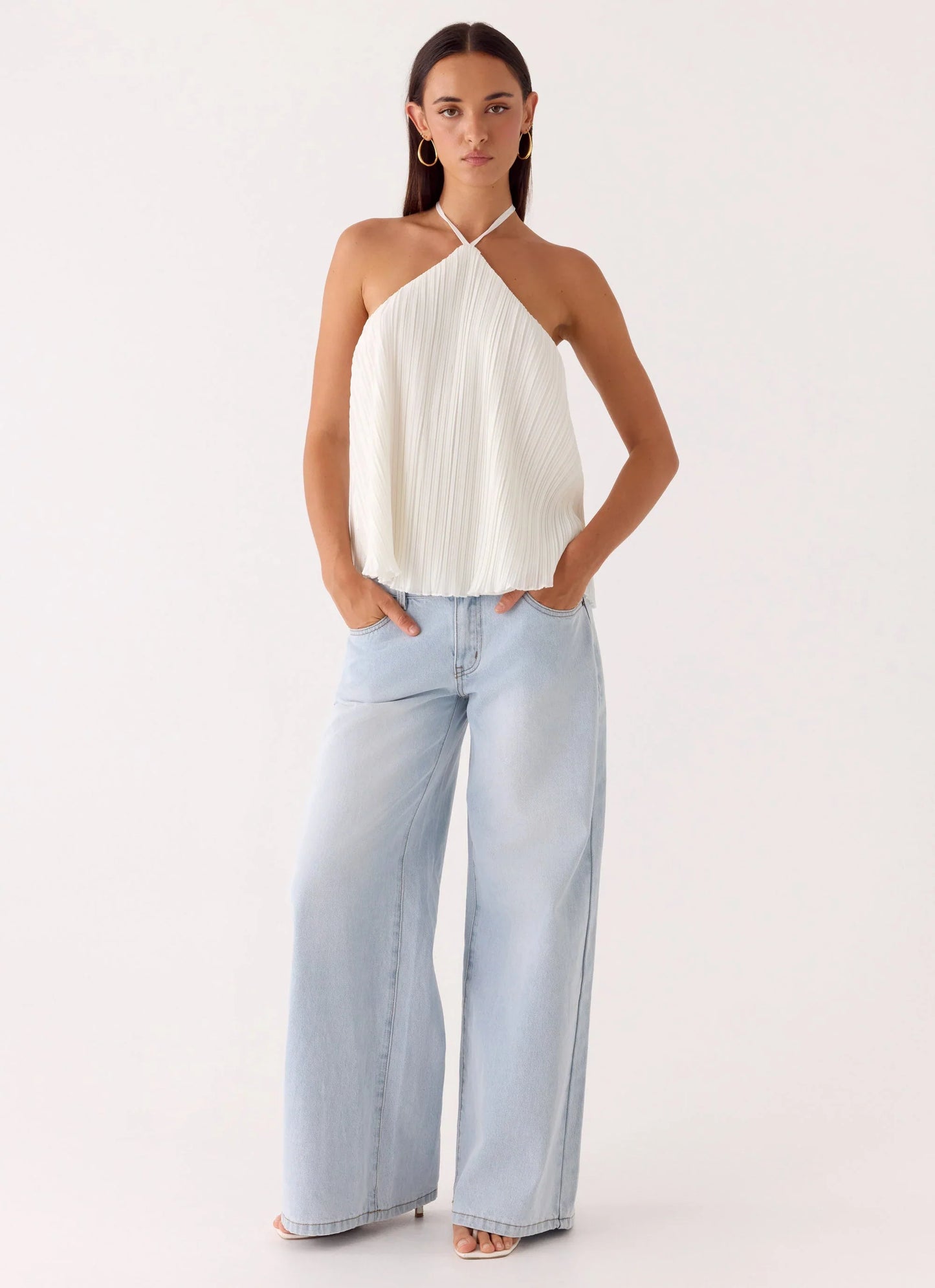 Danni Halter Top White