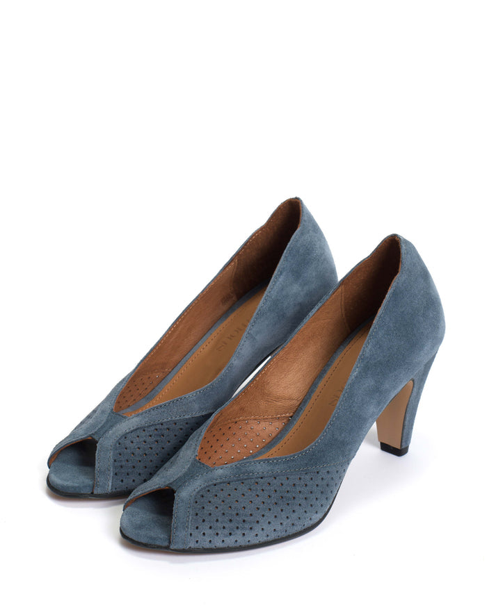 Alania Calf Suede Denim Blue - Anonymous Copenhagen