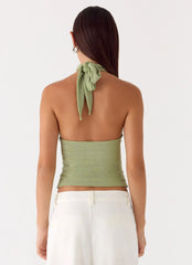 Amber Light Top Sage
