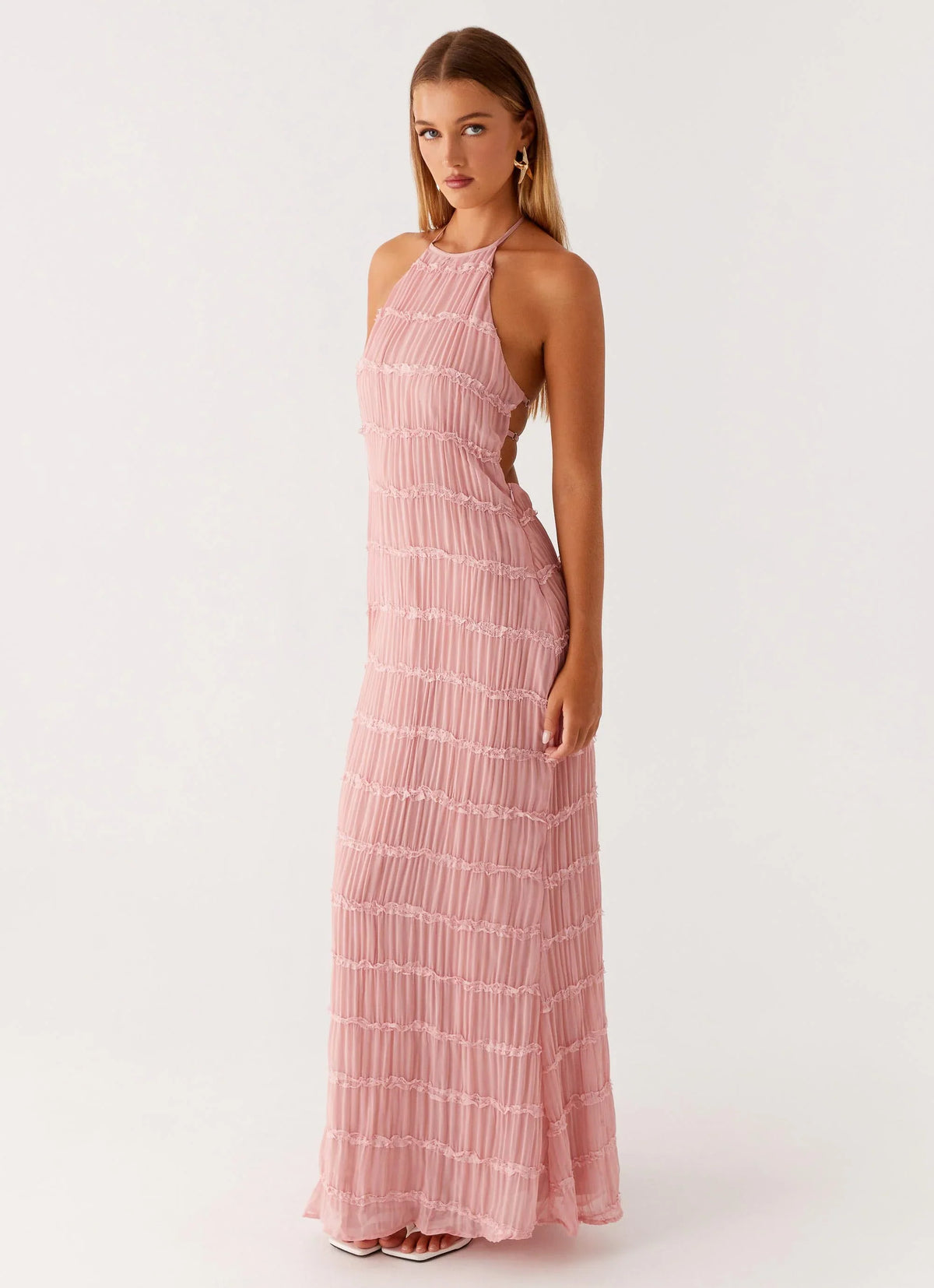 Aullie Maxi Dress Pink