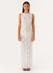 Briar Backless Maxi Dress Ivory