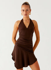 Colt Mini Dress Chocolate