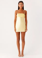 Belize Mini Dress Lemon