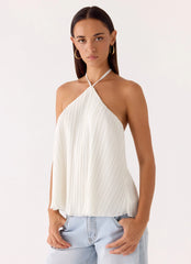 Danni Halter Top White