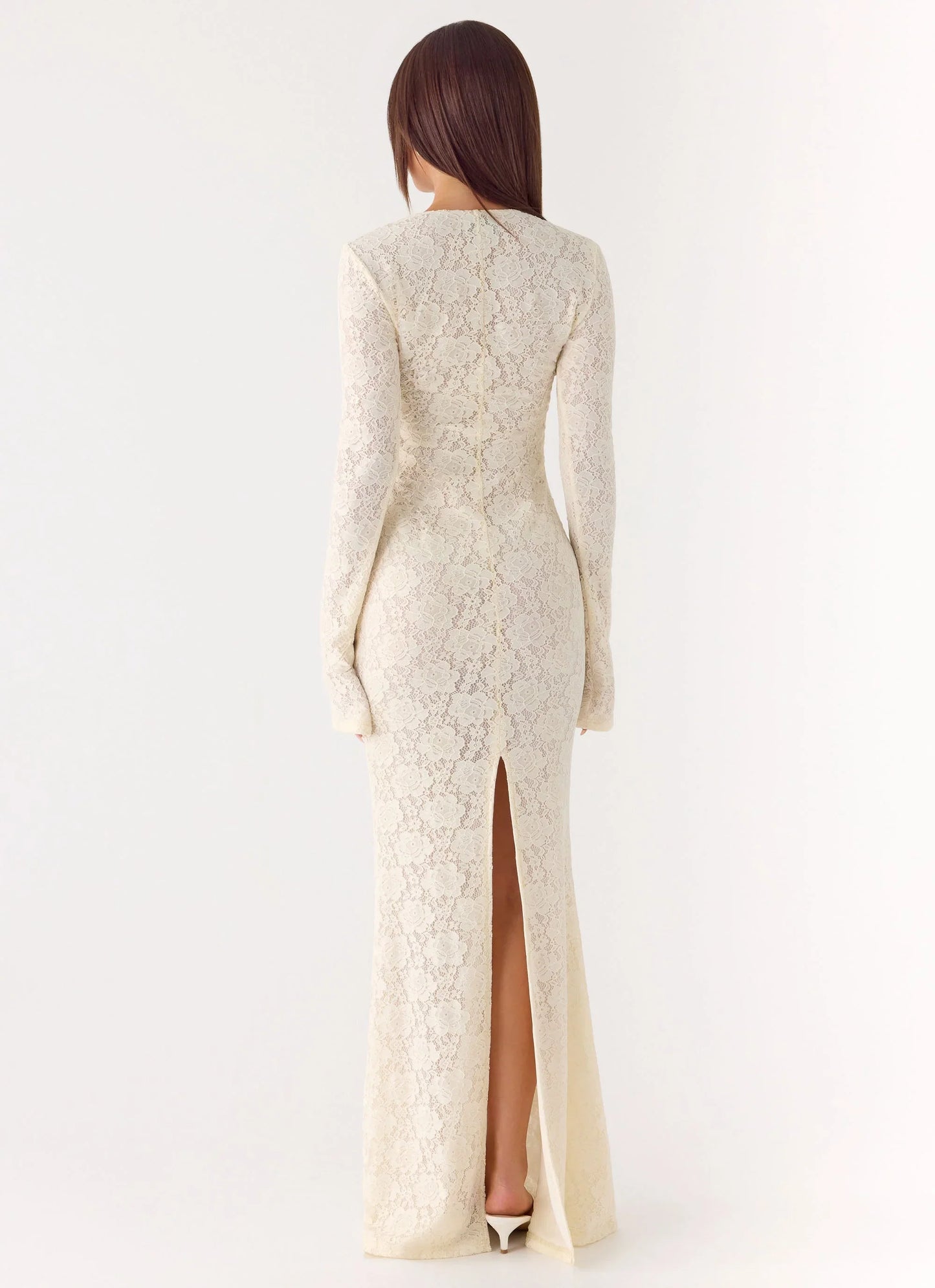 Astoria Long Sleeve Maxi Dress Ivory
