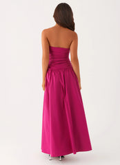 Carmel Maxi Dress Fuchsia