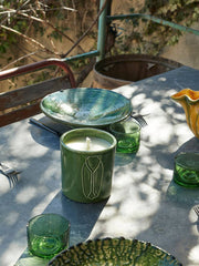 Outdoor Lemongrass Candle - Olive Green