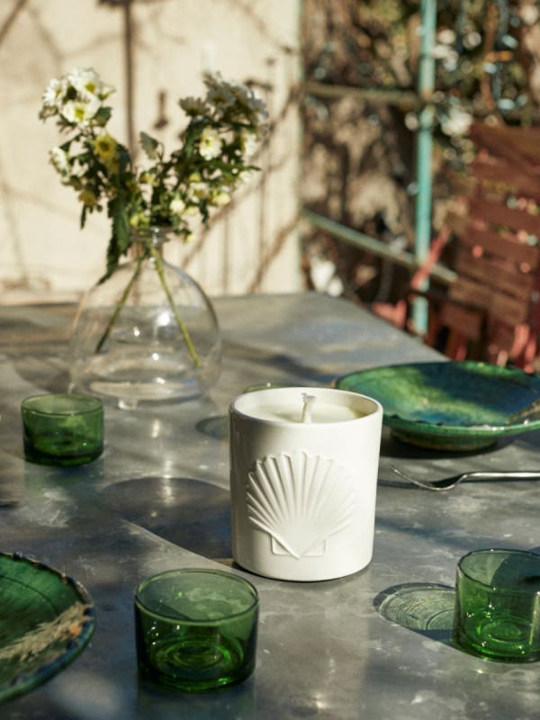 Outdoor Lemongrass Candle - White