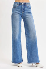 Hazel Blues® | RISEN High Rise Wide Leg Jeans