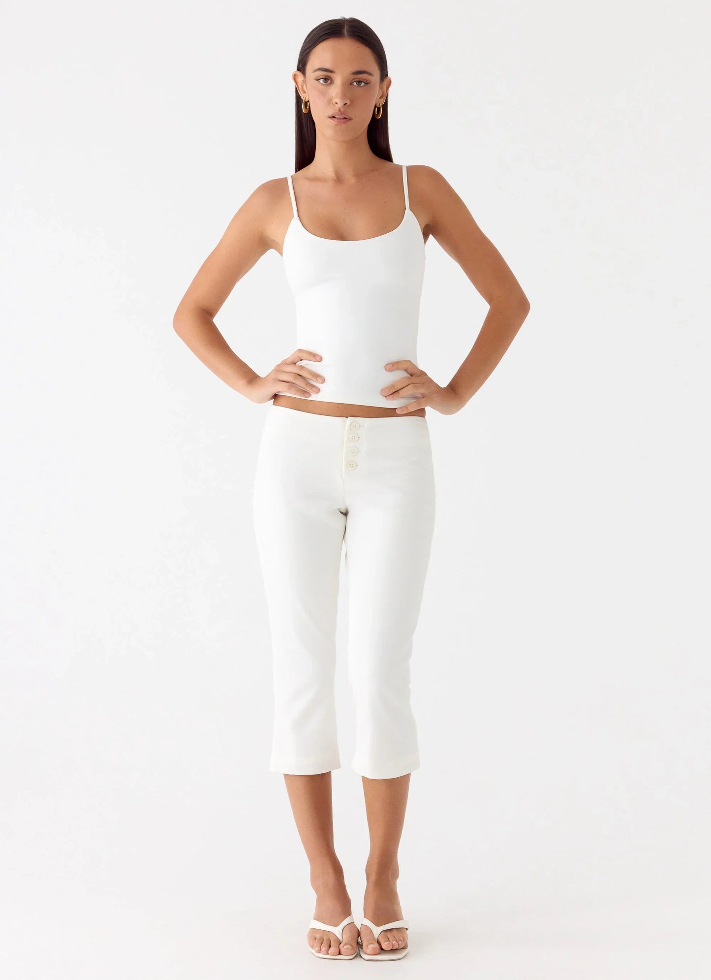 Andrea Pants White