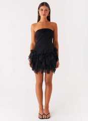 Arabian Nights Mini Dress Black