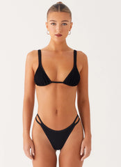 Croatia Bikini Top Black