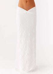 Briene Maxi Skirt White