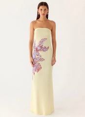 Amelle Maxi Dress Purple Floral