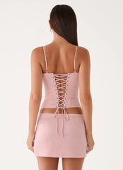 Ayella Bustier Top Pink
