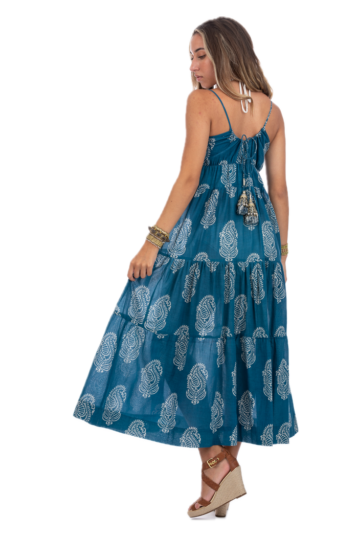 Camilla Kashmir Blue Summer Dress