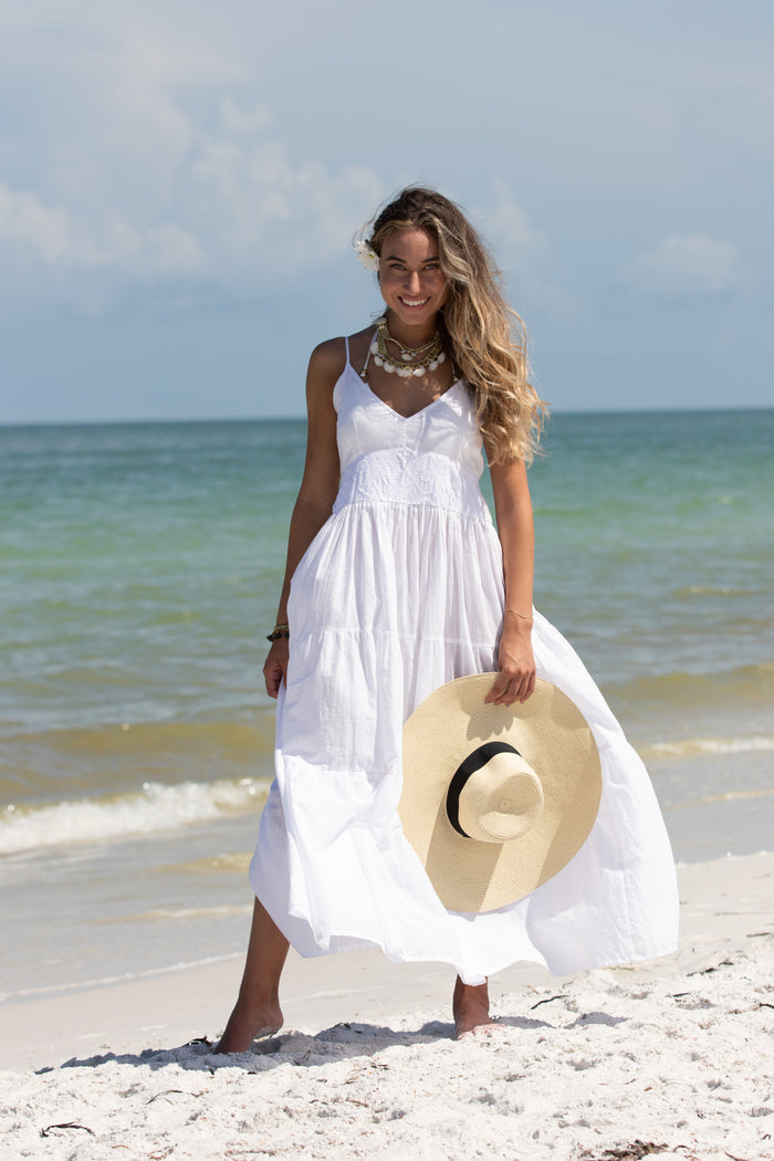 Camilla White Cotton Dress