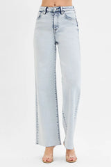Hazel Blues® | RISEN High Rise Wide Leg Jeans