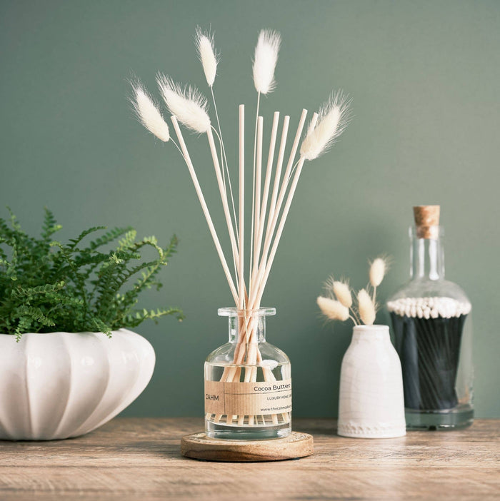 Cocoa Butter & Vanilla Reed Diffuser - Clear
