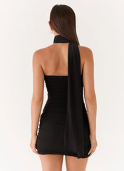 Breaking News Micro Mini Dress Black