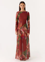 Charmayne Chiffon Maxi Dress Cuba Cuba