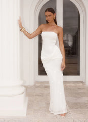 Anticipating Sequin Maxi Dress White