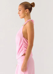 Anuhea Cowl Top Pink
