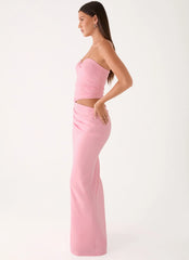 Carella Strapless Maxi Dress Pink