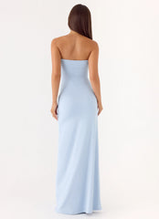 Dimmi Strapless Maxi Dress Blue