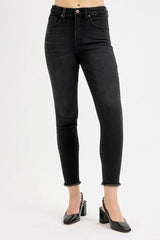 Hazel Blues® | RISEN Tummy Control High Rise Adjustable Waist Skinny Jeans