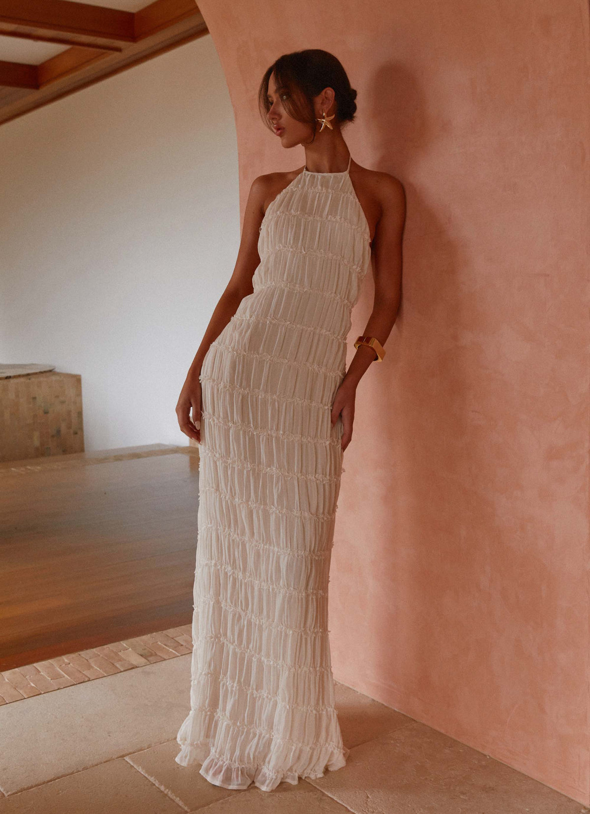 Aullie Maxi Dress Ivory