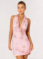 Busy Woman Mini Dress Dusty Pink