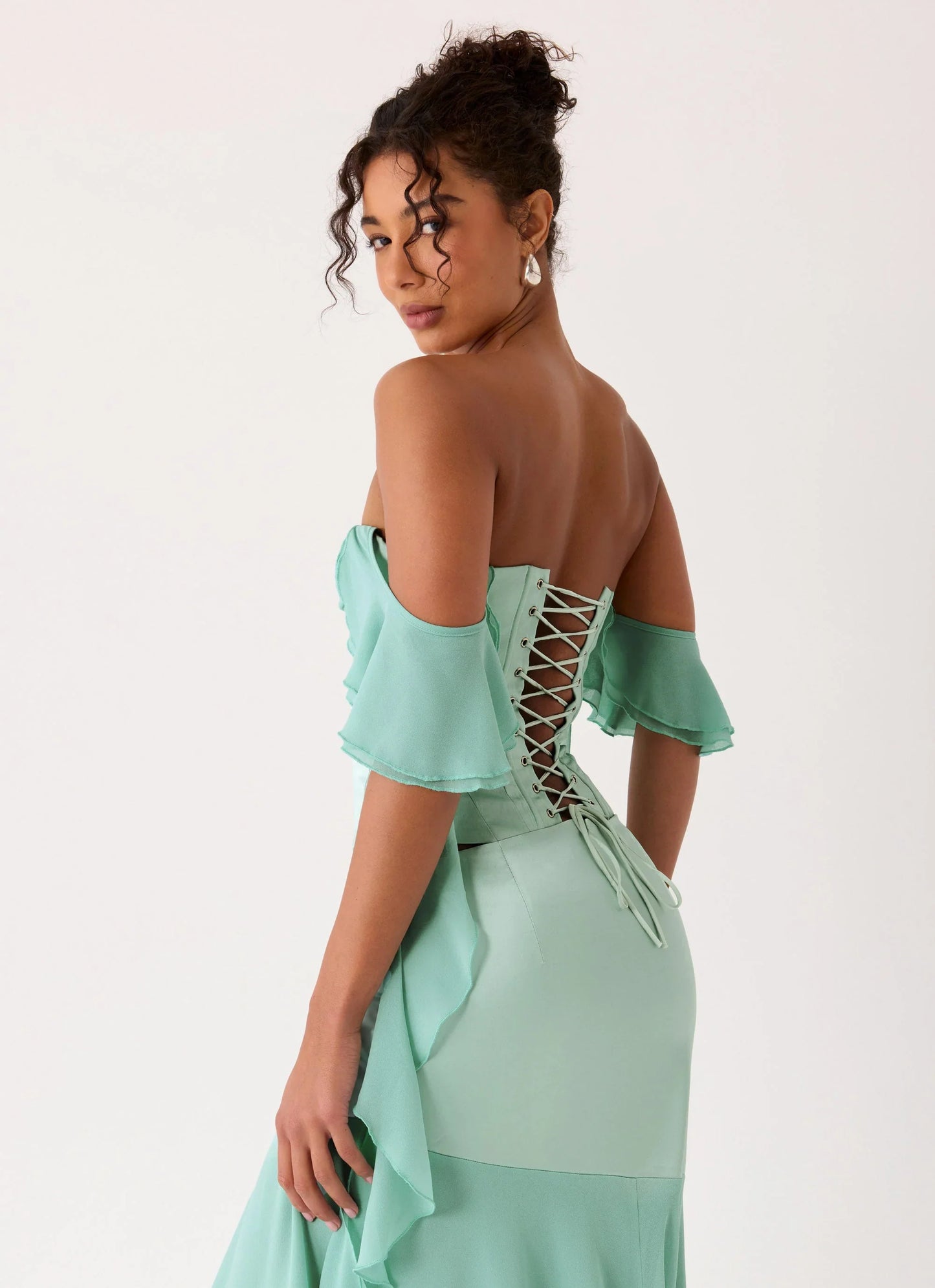 Deenesa Corset Top - Mint