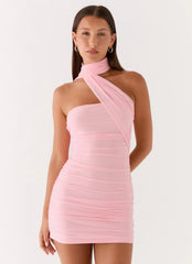 Breaking News Micro Mini Dress Pink
