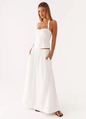 Cheryl Maxi Skirt White
