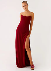 Alouette Maxi Dress Burgundy