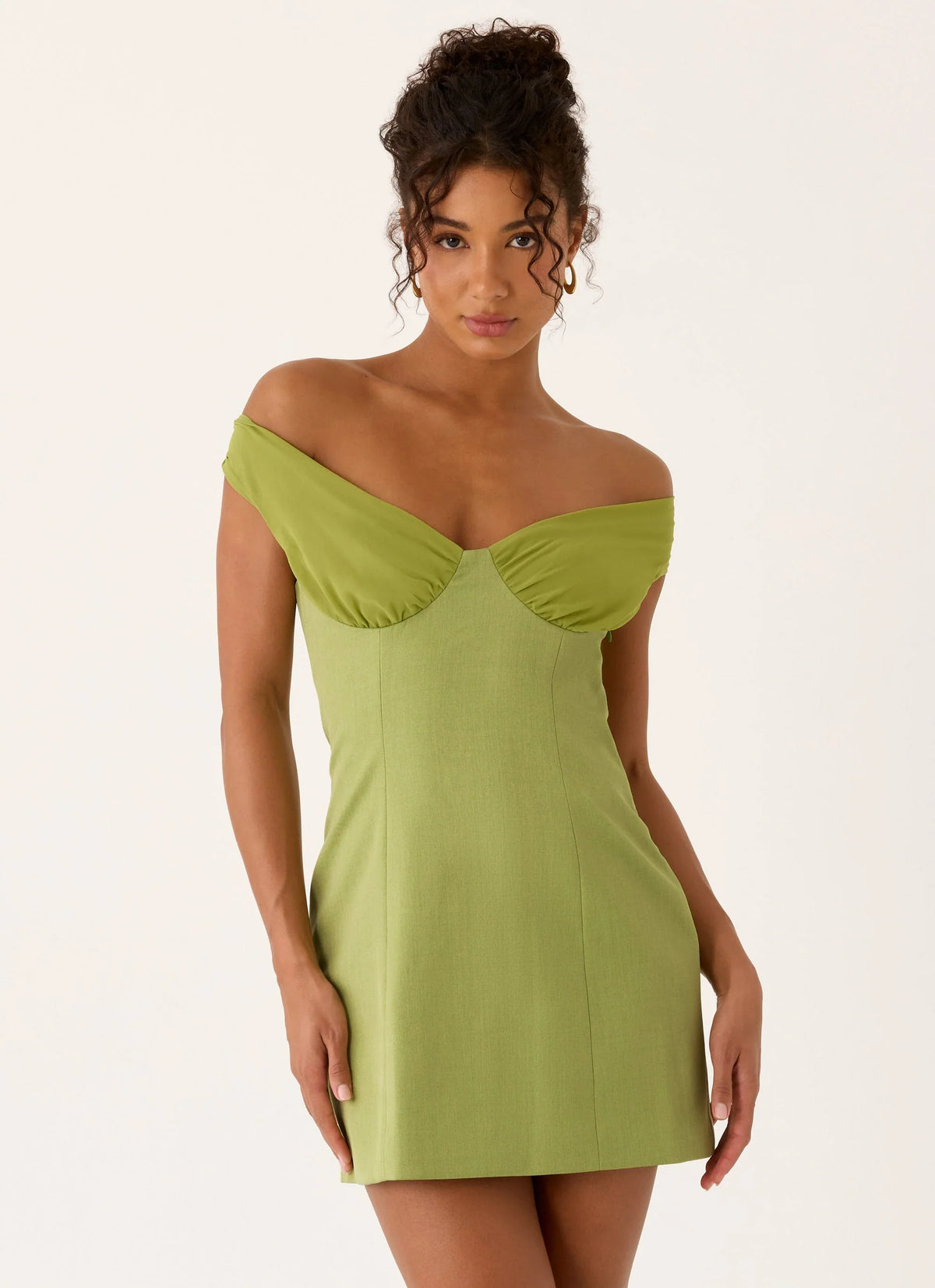 Caterina Mini Dress Fern Green
