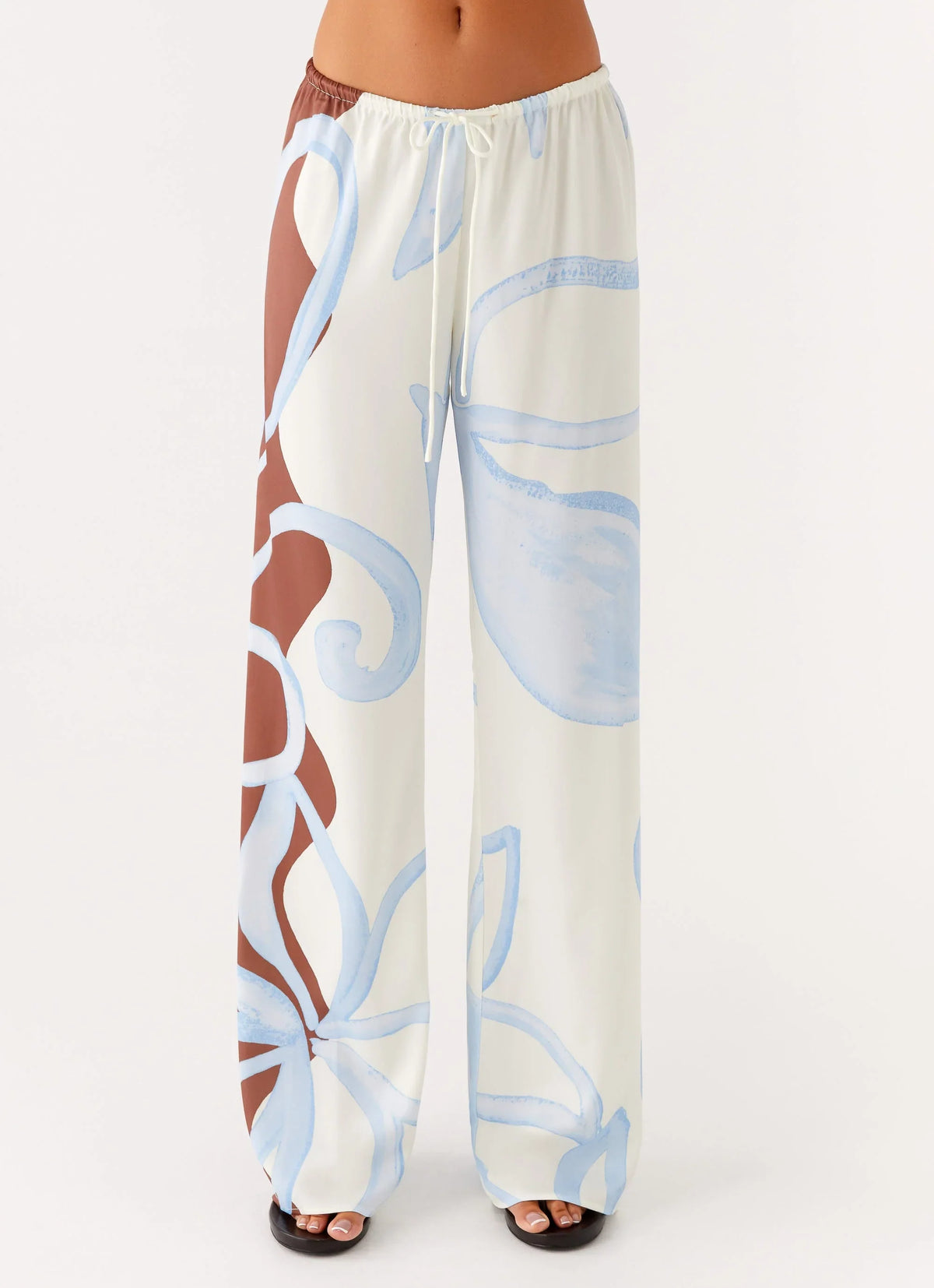 Deacon Low Rise Pants Bloom Wave Print