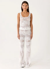 Bosten Low Rise Pants White