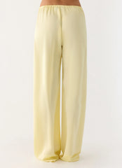 Deacon Low Rise Pants Yellow