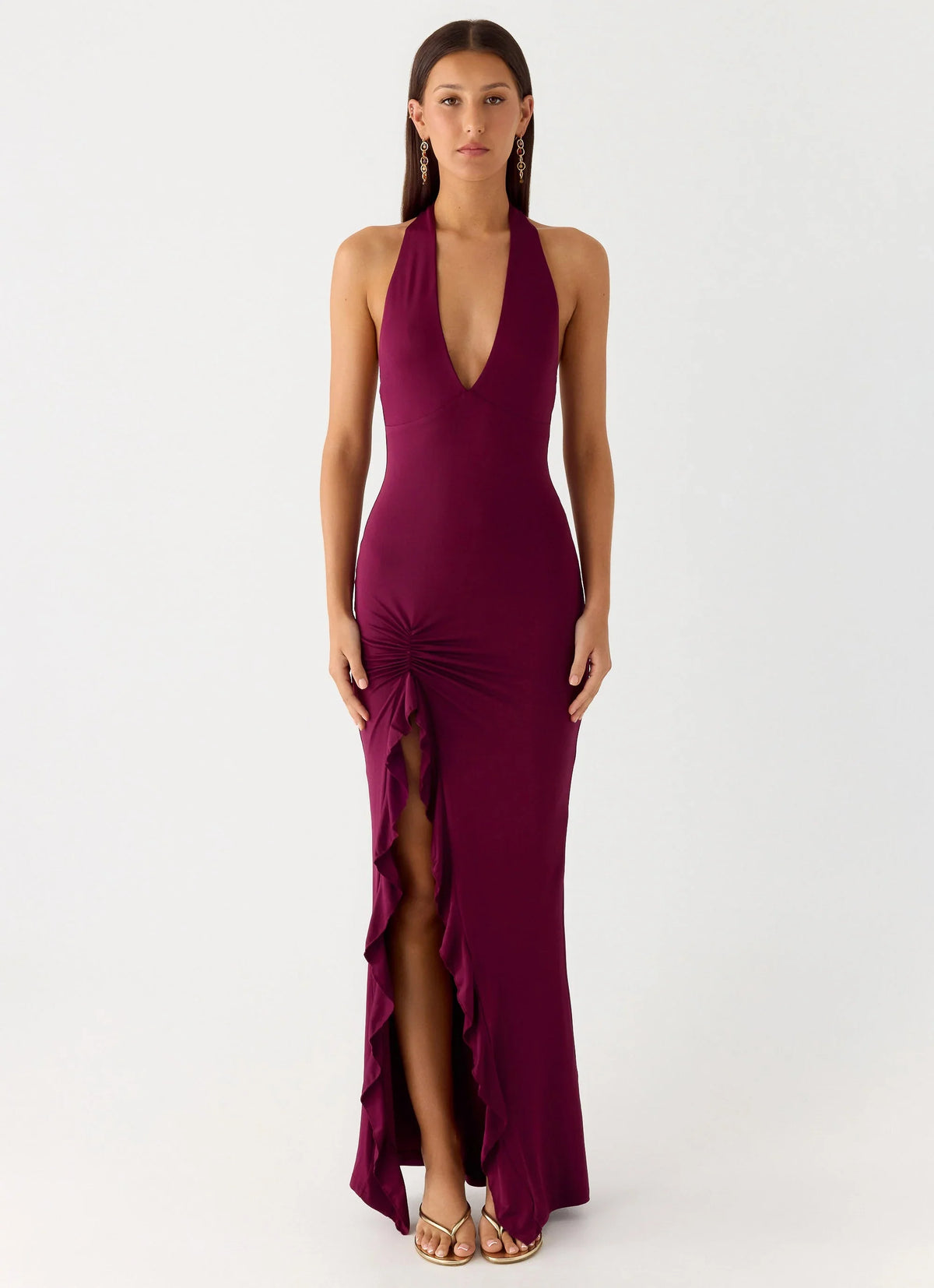 Charmed By You Maxi Dress Plum