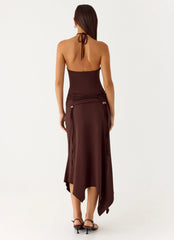 Becerra Midi Dress Cool Chocolate