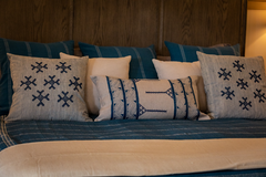 Ejiro Hand-Embroidered Pillow Cover