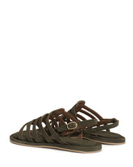 Els 10 covered Calf suede Moss green - Anonymous Copenhagen