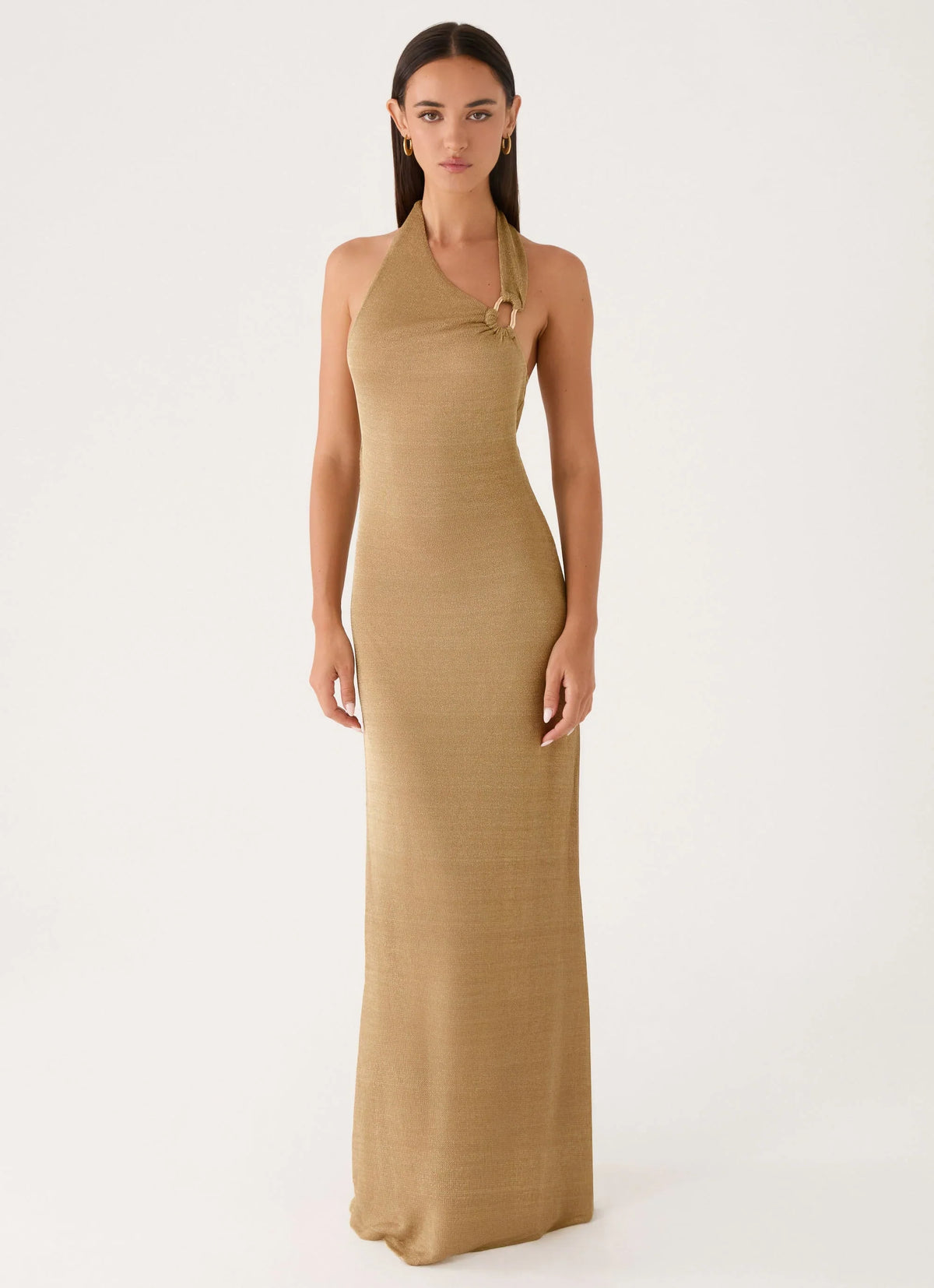 Cassira Shimmer Maxi Dress - Shimmer Gold