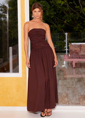 Carmel Maxi Dress Brown
