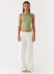 Amber Light Top Sage