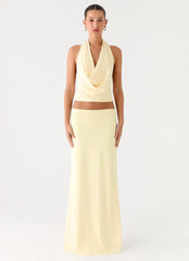 Ashi Cowl Top Yellow