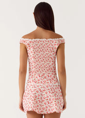 Anja Top - Porcelain Rose