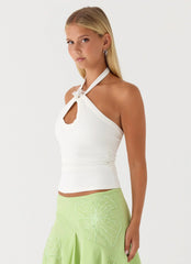 Daydreamin Halter Top White